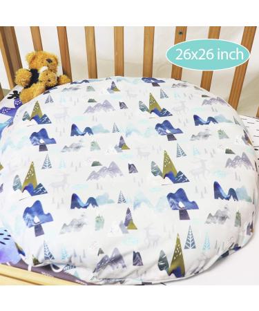 Snug Fitted Mountain Lounger Cover for Newborn Boys and Girls - Super Soft Removable Slipcover - Buy Online on SooperMarket.com