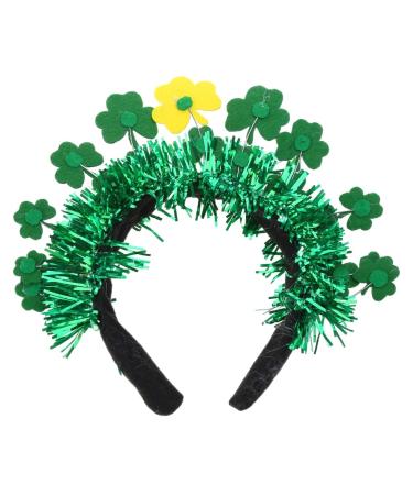 JSGHGDF Mardi GrasHeadband Irish Green Headband Irish Glitter Shamrock Headband SaintPatrick Day Headband CarnivalHeadband