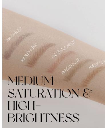 EQUMAL Live Brow Micro Pencil - Ultra Fine 1mm Tip for Natural-Looking Brows | Sweatproof Eyebrow Makeup with Spoolie Brush in Deep Auburn - Buy Online on SooperMarket.com