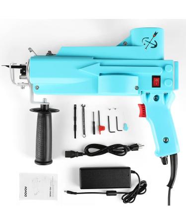 DOVOV Cut Pile Tufting Gun  Handheld Knitting Rug Gun Machine  7-19mm Electric Carpet Weaving Flocking Machine for Starters  Light Blue - Buy Online on SooperMarket.com