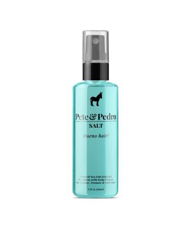 Pete & Pedro SALT - Natural Sea Salt Spray for Hair Men & Women, Adds Instant Volume, Texture, Thickness, & Light Hold | Texturizing & Thickening Seasalt Spray Hair | As Seen on Shark Tank, 2 oz. 2 Fl Oz (Pack of 1)