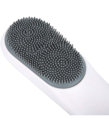 Electric Silicone Bath Brush - Waterproof Vibrating Body Shower Cleansing & Massager - Long Handle Multi-functional Design (Gray) - Buy Online on SooperMarket.com
