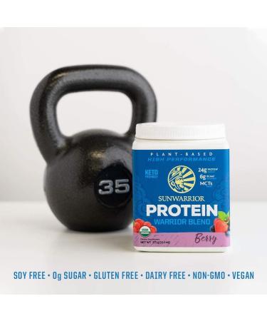 Sunwarrior Warrior Blend Organic Plant-Based Protein - Berry Flavor, 13.2 oz (375 g) - Buy Online on SooperMarket.com