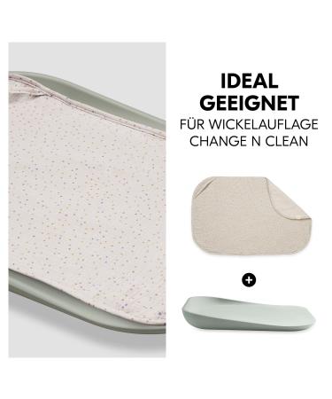 Hauck Topper & Towel for Changing Mat - Breathable Muslin & Terry Cloth Washable 60 C Unisex Design for Hauck Change N Clean (Beige Dots) - Ideal for Babies - Buy Online on SooperMarket.com