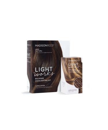 Madison Reed Highlight Kit + Protecting Treatment, Lazio Cool Toffee (Brown), Light Works Balayage Highlight Kit (Single Use) & Bond Building Cleansing Treatment (6 Uses), Keratin & Argan Oil