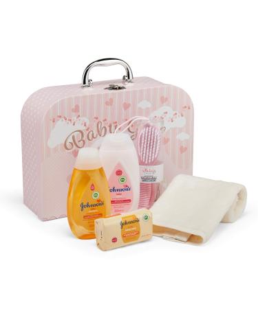 Pink Baby Gift Set with Clothes, Teddy Bear, and Gifts - Perfect Keepsake Box for Baby Girl - Buy Online on SooperMarket.com