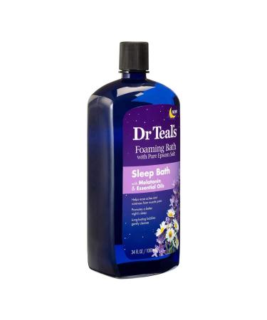 Dr Teal's Foaming Bath Combo Pack - Moisturizing Shea Butter & Almond Oil with Melatonin for Sleep - 68 fl oz Total - Buy Online on SooperMarket.com
