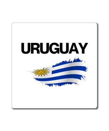 Motivational Uruguay Prideful Appreciation Puns Women Men Hispanic Illustration Uruguayan Flag Latin America Magnets 4" 4"