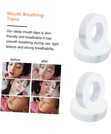 Medical Tape 4 Rolls Respiratory Correction Patch Stickers - Non-Woven Fabric Sleep Strips for Mouth Belt - Adhesive Sleep Patch - Buy Online on SooperMarket.com