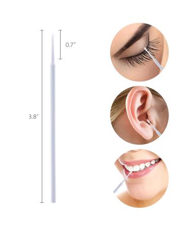 500 Pcs Disposable Micro Applicator Brushes for Eyelash Extensions - Tbestmax White Mascara Wands - Buy Online on SooperMarket.com