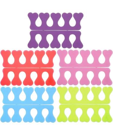 20pcs Disposable Toe Separators - Professional Foam Finger Dividers for Nail Salon & Pedicure | Perfect Nail Polish Cushions - Buy Online on SooperMarket.com