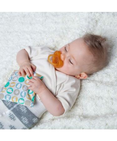 Gr npecht Organic Natural Rubber Pacifier - BPA Free Dye-Free Jaw-Friendly for 0-6 Months | Soft Shield | Size 1 - Brown - Buy Online on SooperMarket.com