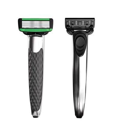 Yawdil 7-layer safety razor 1 razor holder and 2 blades wear pocket razor double edge manual razor holder men classic manual razor blades holder