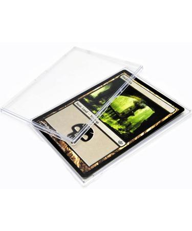 Qesonoo Top Loader Card Sleeves 10 Pack - Clear Acrylic Protectors for Trading Cards with 2 Display Stands - Baseball Sports Card Holder Case - White - Buy Online on SooperMarket.com