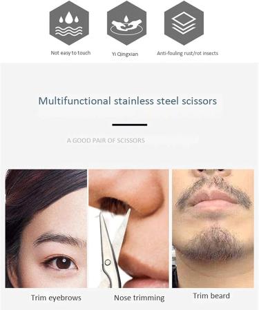 TEMKIN Stainless Steel Nose Hair Trimmer | Portable Mustache & Ear Hair Remover - Precision Scissors for Effortless Grooming - Buy Online on SooperMarket.com