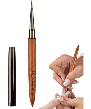 Lnhgh Nail Polish Brush - Tool Sandalwood Nail Polish Brush For Thin Details Fine Drawing Long Lines Home Use And Professional Nail Salon - Buy Online on SooperMarket.com