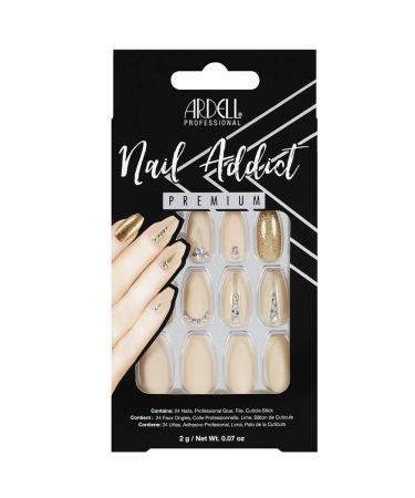 Ardell Nail Addict Premium Nude Jeweled 0.07 oz (2 g)