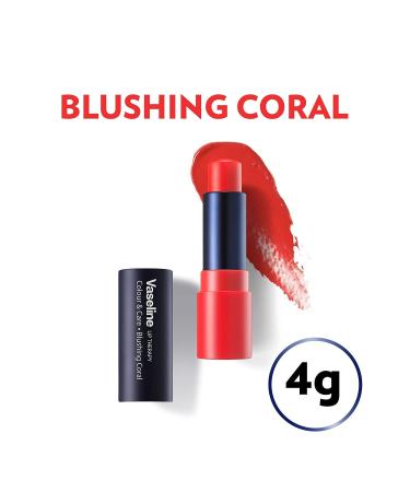 Buy Vaseline Lip Therapy Blushing Coral - Manuka Honey & Shea Butter Lip Balm | 100% Natural Dyes | 4.2g Pack - Buy Online on SooperMarket.com