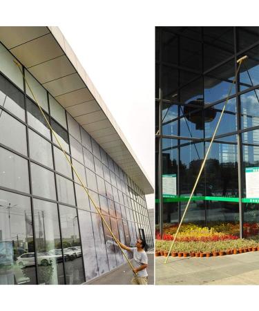 photovoltaic cleaner window cleaning pole Telescoping High Window Cleaner Window Cleaning Equipment 2 in 1 Microfiber Cloth and Rubber Squeegee 1.7-9.5 M Long Telescopic Pole Best for Lon 9.5m/31ft - Buy Online on SooperMarket.com