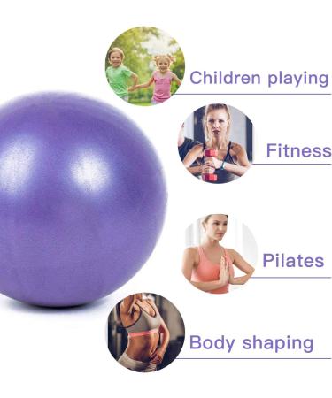XIECCX Mini Yoga Ball 9 Inch - Home Exercise Pilates Therapy Balance Barre Equipment - Core Stability Training for Physical Fitness - Black - Buy Online on SooperMarket.com