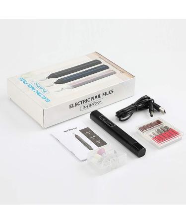 Electric Nail Drill Kit with 6 Changeable Drills - USB Manicure Sander & Polisher for Exfoliating, Grinding, and Polishing Acrylic Nails - Buy Online on SooperMarket.com