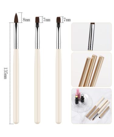 JASSINS Nail Clean Up Brushes - 3PCS Professional Gel Nail Polish Remover Tools for DIY Manicure & Cuticle Cleanup - Buy Online on SooperMarket.com
