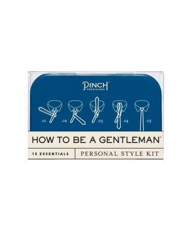 Pinch Provisions How To Be a Gentleman - Personal Style Kit Includes 15 Essentials for Men  Ideal Groom and Groomsmen Gift