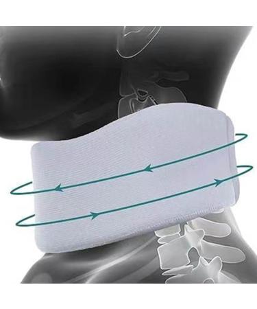 Adjustable Neck Brace - Portable Breathable Neck Support for Travel & Work | Relieves Neck Tension (Light Blue) - Buy Online on SooperMarket.com