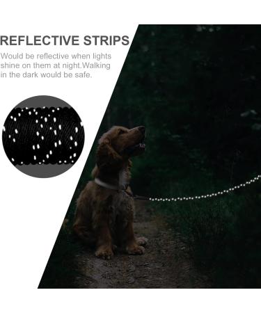 Joytale Reflective Drag Line for Dogs | 15m Nylon Dog Leash with Padded Handle & 2 Carabiner Hooks | Ideal Training Line for Puppies & Small Dogs | 1 Pack - Black - Buy Online on SooperMarket.com