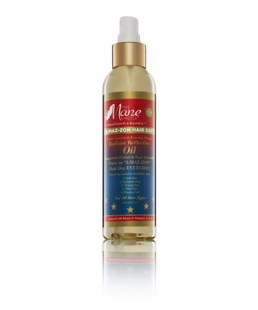 The Mane Choice A-MAZ-ZON HAIR DAY - RADIANT REFLECTIVE OIL - Lightweight Shine Booster that Helps Retain Moisture Flyaway-free - Infused with Biotin Rose of Jerico Amla Oil Vitamins C D E (8 OZ)