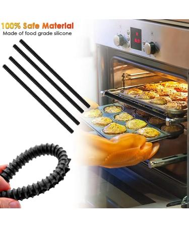 Buy Oven Protector 4 Pack | Silicone Heat Resistant Oven Guard for Child Safety - Black - Buy Online on SooperMarket.com