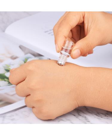 25 Pcs Clear Glass Mini Roll On Bottles - Empty 2ml Roller Ball Bottles for Essential Oils, Perfume, Lip Balm - Cosmetic Sample Vials with Black Cap - Buy Online on SooperMarket.com