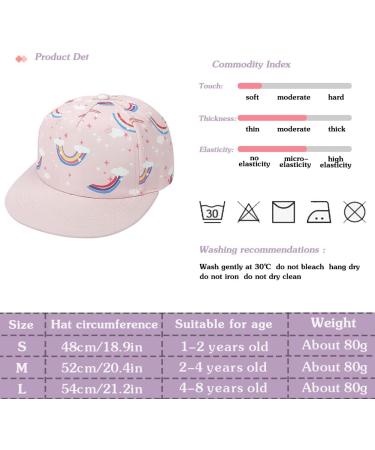 XYIYI Kids Baby Baseball Cap | Cotton Sun Hat for 4-8 Years | Adjustable Trucker Sport Visor Cap in Rainbow - Buy Online on SooperMarket.com
