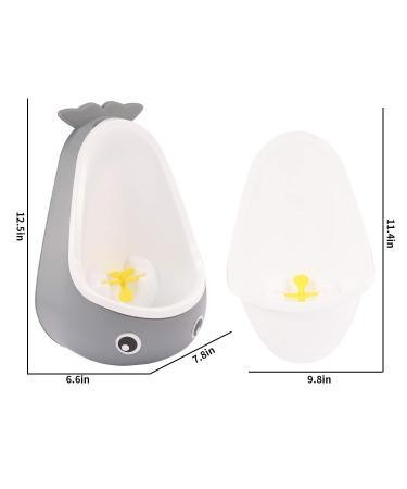 Potty Training Urinal for Boys - Cute Whale Training Urinal/Potty Urinal Pee Trainer Urine(Grey Whale) - Buy Online on SooperMarket.com