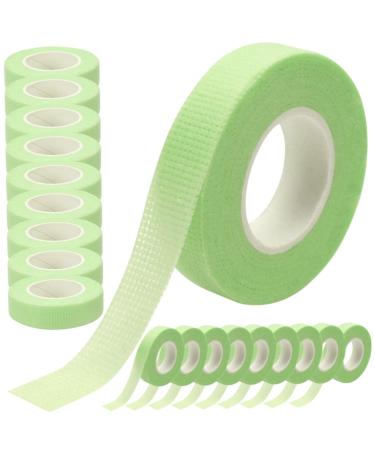 Mikinona 20 Rolls Lash Supplies for Eyelash Extensions Make up Tape for Eyes Lash Tape for Eyelash Extensions Makeup Tape Fabric Tape Double Eyelid Non-woven Fabric Lifting Belt 5.5x1.2cm Green 3