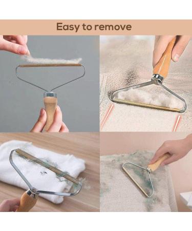 Portable Lint Remover Non-Damaging Pet Hair Cleaner & Clothes Fuzz Shaver for Rugs Couch and Furniture - Reusable Brown Carpet Scraper - Buy Online on SooperMarket.com