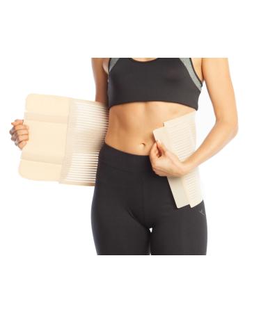 ArmoLine Abdominal Binder Post Pregnancy Belly Wrap Postpartum Post-op Support (XL Beige) XL Beige