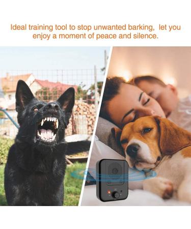 Anti-Bark Device for Dogs - 3 Modes 33ft Rechargeable Ultrasound Training - Effective Bark Stopper for Small & Large Dogs - Buy Online on SooperMarket.com