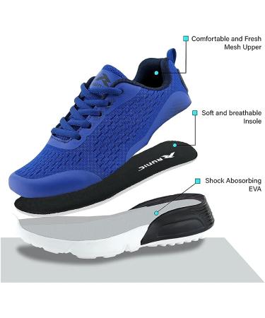 Kids Breathable Athletic Sneakers for Boys and Girls - Royal Blue/Navy Blue (Size 13 Little Kid) - Buy Online on SooperMarket.com