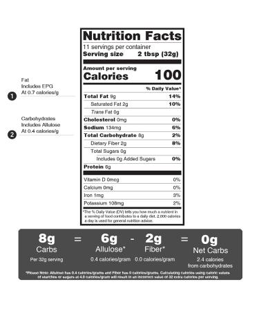 Wonderspread Half-Calorie Gourmet Peanut Butter - 100 Calories, 1g Net Carbs, No Palm Oil - 12 Oz - Buy Online on SooperMarket.com