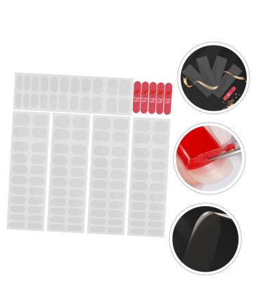 FOYTOKI 10 Sheets Nail Stickers Blank Gel Wraps for Nails Glaze Semi Cured Gel P dicure Gel Nail Wraps Semi Cured Gloss Pedicure Nail Strips Nails Gel Clear Gel Strip Kit Double Sided Tape - Buy Online on SooperMarket.com