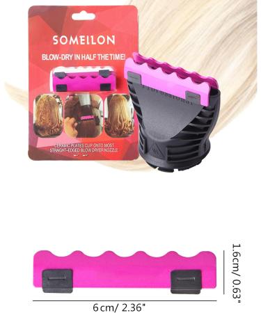 Professional Hair Dryer Nozzle Heat Insulating Wind Nozzle Comb Salon Hair Styling Tools Air Blow Collecting Comb Hair Dryer Nozzle Attachment Replacemen - Buy Online on SooperMarket.com