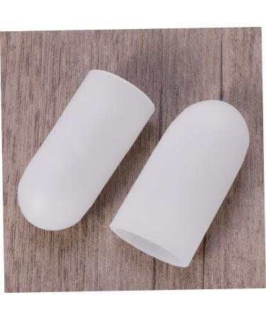 Gel Toe and Thumb Protector Pair for Shoes - White Foot Care Sleeve for Blisters and Comfort - Buy Online on SooperMarket.com