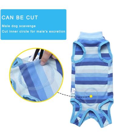 Newsbirds Dog Surgery Recovery Suit for Small Dogs - XL Blue | Post-Op Puppy Wound Protection - Buy Online on SooperMarket.com