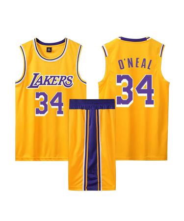 Basketball jersey shirt and shorts children/adult basketball jersey children/adult basketball sleeveless suit 2-part children/adult t-shirt vest + shorts b-34-gelb s (children)