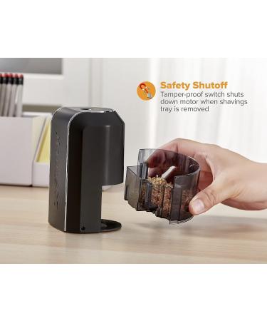 Bostitch Electric Pencil Sharpener | Powerful Motor | Prevents Over-Sharpening | Black (EPS5V-BLK) - Buy Online on SooperMarket.com