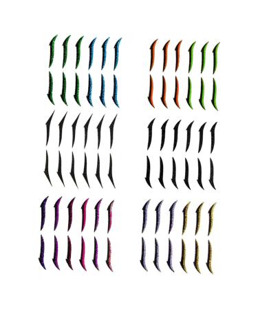 HAPINARY 6pcs Eyeliner Nasal Trimmers for Men Eye Line Strip Glitter Duct Tape Double Eyelid Tapes Plastic