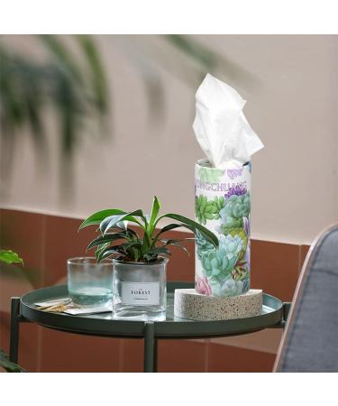 RONGCHUANG Facial Tissue: 4 Packs, 150 Count Per Tube, Portable Cylinder Box for Office, Car, Home - Green - Buy Online on SooperMarket.com