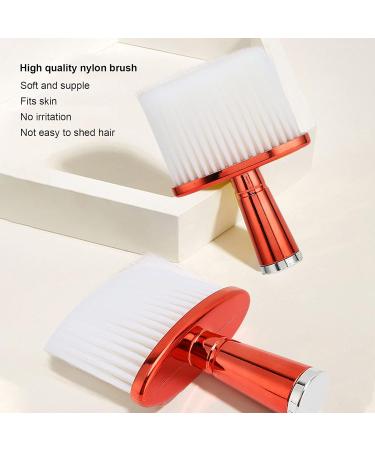 Neck Hair Cleaning Brush Electroplating Handle Flat Bottom Neck Dust Brush Firm Sturdy for Home for Barber Shop - Buy Online on SooperMarket.com