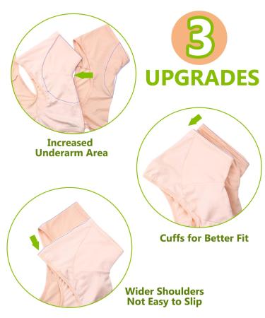 Women's Underarm Sweat Pads & Vest Set - 50 Pairs Armpit Sweat Shields for Women - Washable & Reusable for All-Day Protection - Buy Online on SooperMarket.com